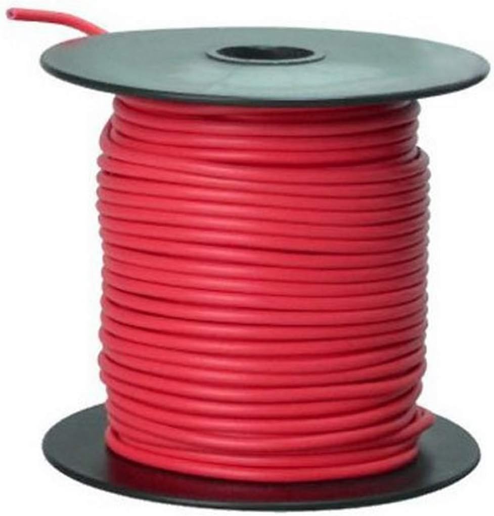 Southwire 55668023 Primary Wire, 16-Gauge Bulk Spool, 100-Feet, Red - Electrical Wires - 