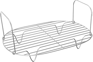 Omnikit Steam and Roast Rack - Compatible with Ninja Foodi Possible Cooker Pro 8.5 Qt MC1000, MC1001, MC1010 Series Slow Cooker Crock Pot - Chrome Coated Possiblecooker Accessories (Steam Rack)