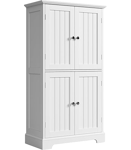 Amazon.com: ROOMTEC 儲物櫃附可調式擱板96 英吋(約96 公分)高茶水櫃附