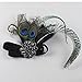 Aniwon Flapper Headband Elastic Feather Headband with Rhinestone Decoration