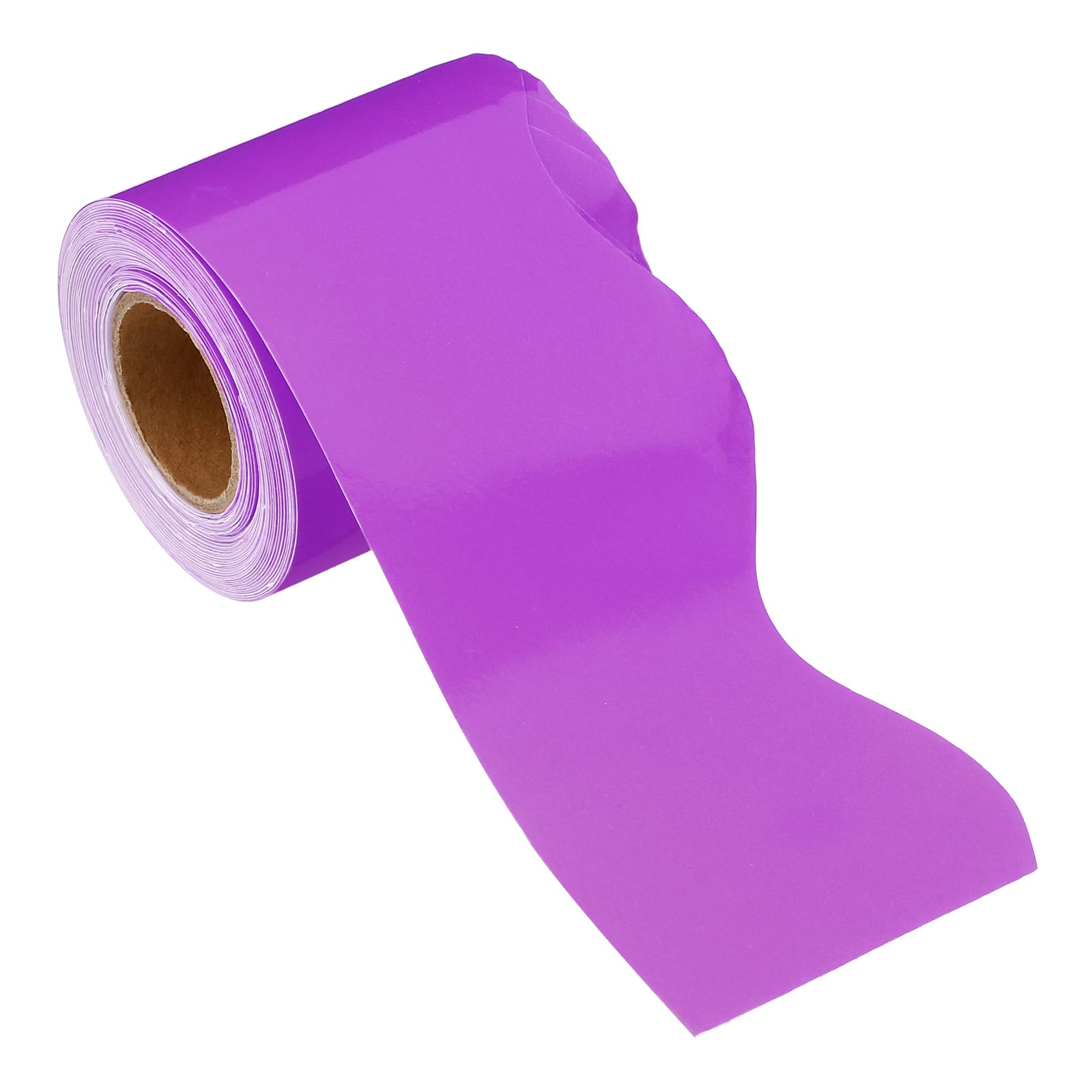 PATIKIL 2.24" x 32.8Ft Bulletin Board Border,Scalloped Trim Strips Wall Decor for Locker Classroom Cork Poster Black Board White Chalkboard, Purple