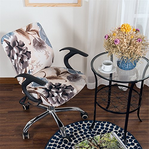 Office Computer Chair Cover Printing Rotating Armchair Cover Slipcover - Thumbnail 2