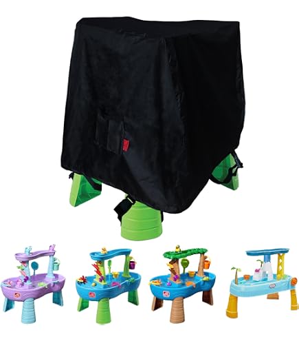 AKEfit Universal Water Table Cover For Kids - Waterproof, Dustproof, 41"L X 25"W X 33"H, Black - View #6
