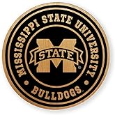 NCAA Alderwood Round Coasters - Set of 4