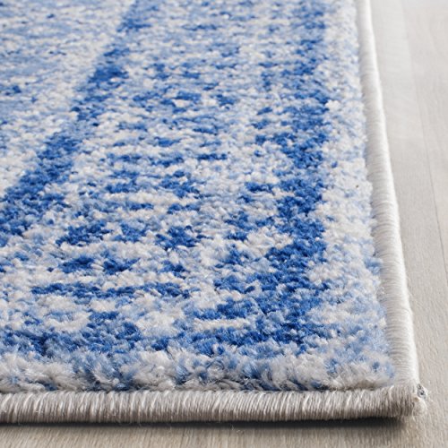Safavieh Adirondack Collection ADR110D Silver and Blue Vintage Distressed Runner (2'6" x 6')