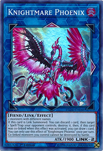 Knightmare Phoenix - FLOD-EN046 - Super Rare - 1st Edition - Flames of Destruction