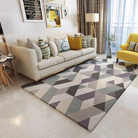 Amazon ラグマット 長方形 幾何学模様 おしゃれ 子供部屋 柄 カーペット かわいい 絨毯 ラグ ホットカーペット対応 ホットカーペットカバー インテリアマット カフェ 敷物 アクセント インテリアラグ リビング 80 1 カジュアル カラー ラグ カーペット オンライン通販