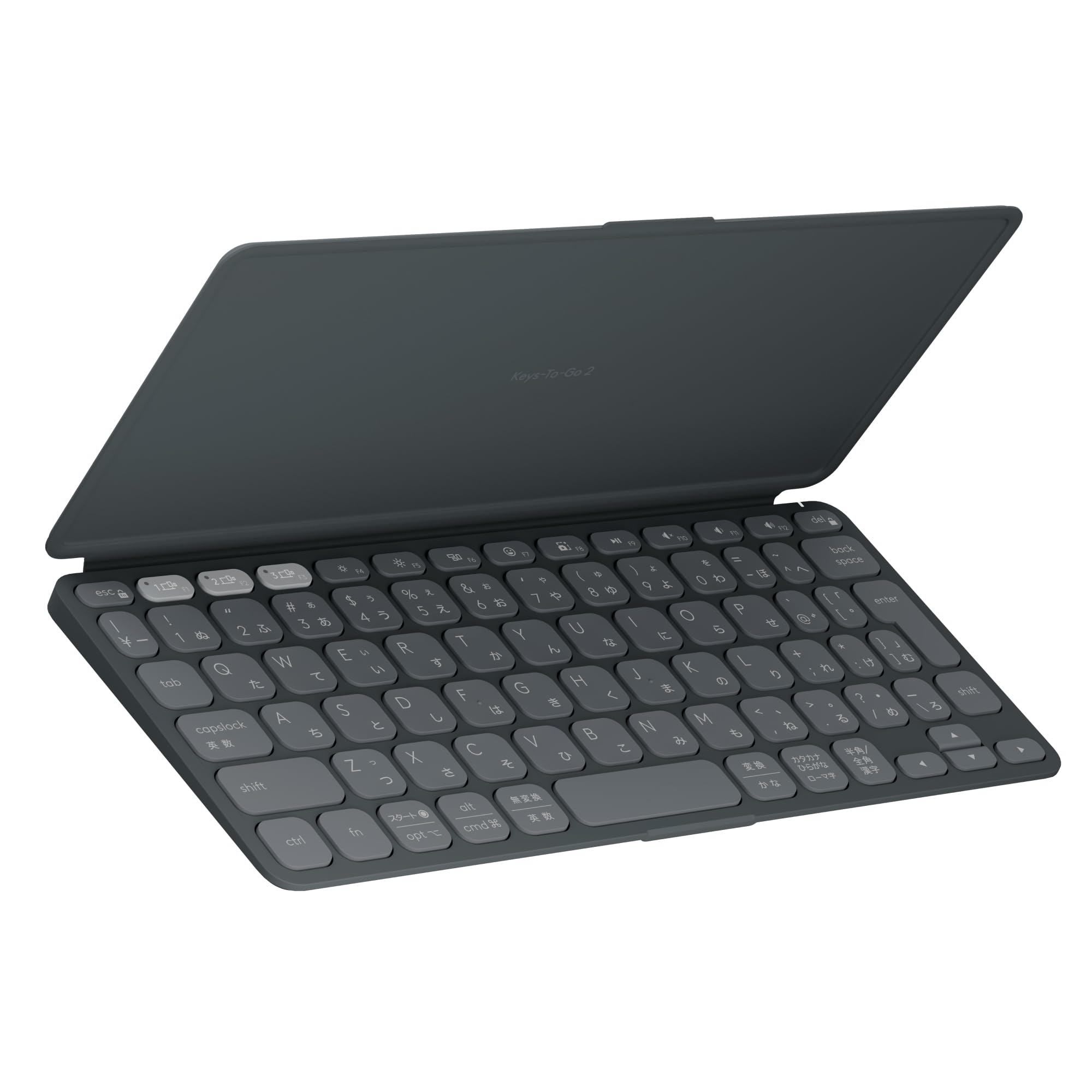 【Amazon.co.jp限定】 ロジクール KEYS TO GO 2 ワイヤレス キーボード iK1043GRUd 薄型 軽量 222g Bluetooth ワイヤレスキーボード 無線 Easy-Switch 日本語配列 電池寿命36ケ月 Windows Mac iPad iOS Android Chrome iK1043 グラファイト 国内正規品商品画像