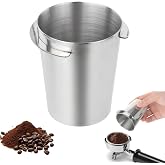 Coffee Dosing Cup 58mm, Stainless Steel Dosing Cup Compatible with All 58mm Portafilter, Coffee Powder Cup, Coffee Powder Feeder, Coffee Machine Accessories