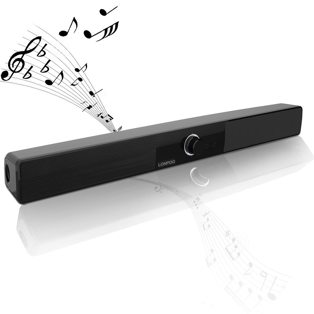 ES 700A Mini TV Soundbar USB Powered 10W Subwoofer Speaker with AUX