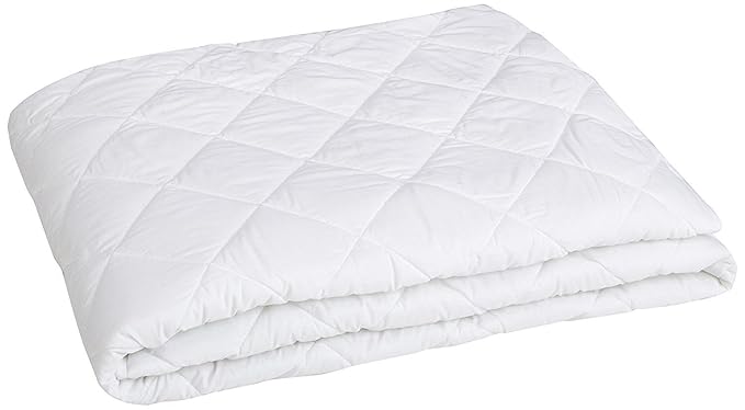 CarryWishiya Quilted Cotton Double Bed Cover with Elastic Band Double Bed - White