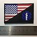 SpaceAuto USA American Flag w/ Star of Life EMT EMS Medic Paramedic Military Tactical Morale Badge Emblem Patch 3