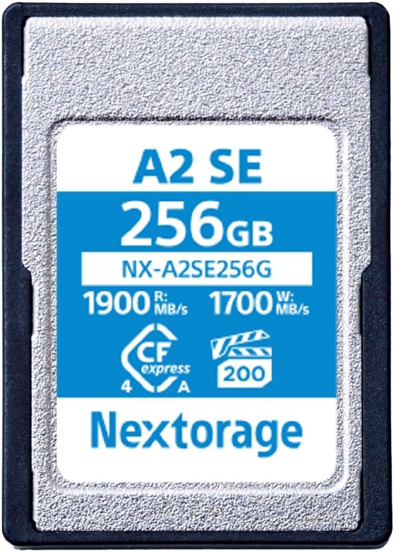 Photo 1 of Nextorage Japan Cfexpress 4.0 Type A 256GB Memory Card VPG200 Max. Read 1900MB/s Max. Write 1700MB/s NX-A2SE256G