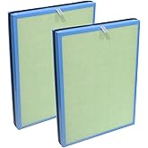 PUREBURG Replacement Filter Compatible with BONECO P400 Air Purifier Fits A401 A402 A403,2-Pack H13 HEPA Activated Carbon 3-Stage Filtration