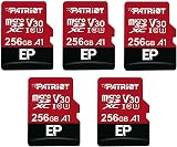 Patriot EP A1 256GB Micro SD Card for Android 4K Video V30 PEF256GEP31MCX 5 Pack