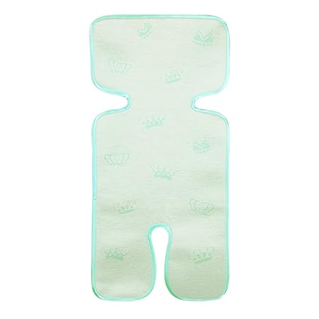 Zerodis Kinderwagen Coole Matte Sitzeinlage Atmungsaktive Sitzkissen Sommer Kinderwagen Buggy für Baby Kinder 71 x 33cm (Gree