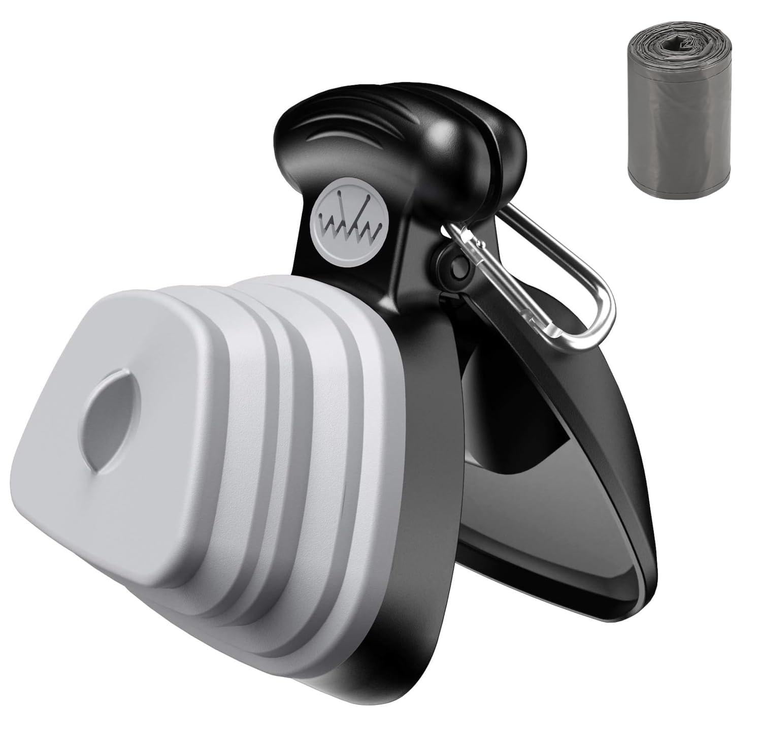 Brifit Dog Pooper Scooper, Portable Pet Pooper Scooper for Dog Cat, Handheld Animal Waste Picker with Poo Bag Dispenser & 1 Roll Waste Bags Small, Pet Toilet Waste Pickup for Home, Outdoor