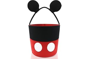 OHJIJINN Easter Basket Bags Multipurpose Felt Egg Hunt Bags Cute Bunny Easter Basket for Kids Easter Party Gifts Bags