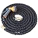 Black Mamba, 50' Expanding Garden Hose, Double Latex Core, Extra Strength Fabric, Brass Fittings, Includes 8 Position Spray Nozzle