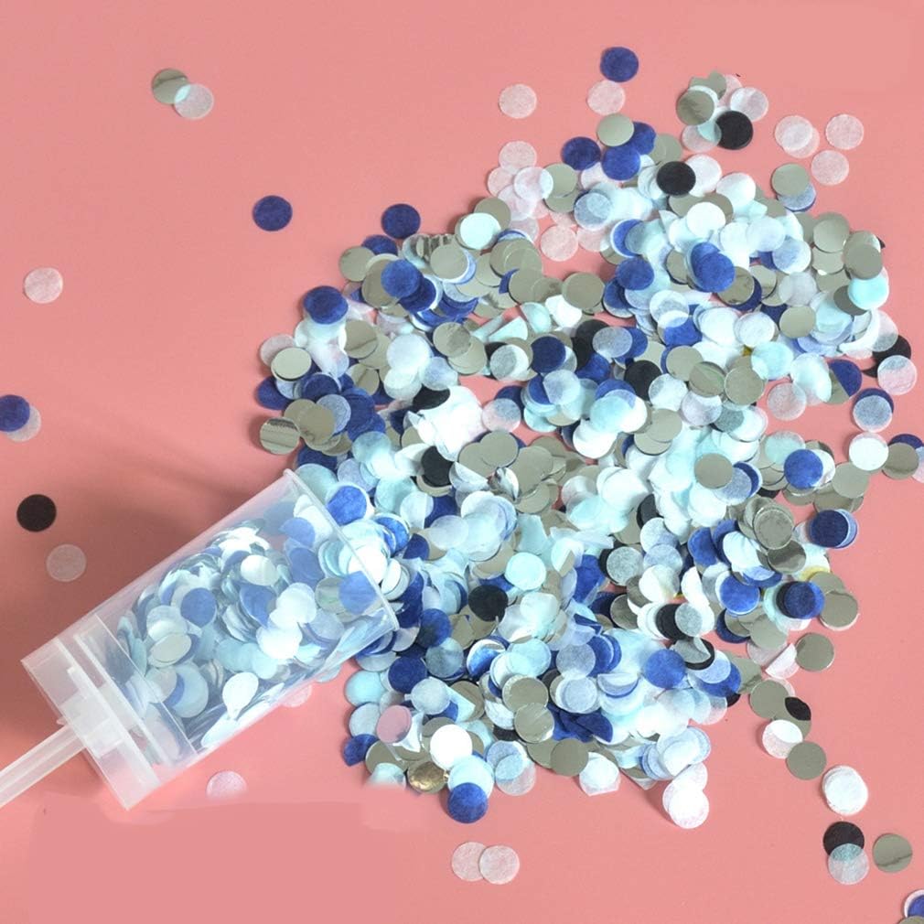 4 Pack Push Pop Confetti Poppers, Mix Colour Wedding Confetti Poppers