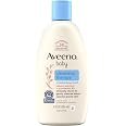 Aveeno Baby Cleansing Therapy Moisturizing Body Wash, 8 oz | Natural Oatmeal & ProVitamin B5, Tear-Free Baby Bath Wash, Sensi