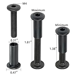 Xrfoiniu 100 Sets Nuts and Bolts Assortment Kit