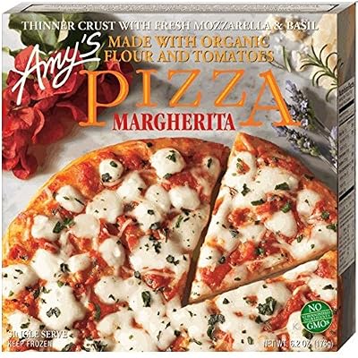 Amy's Margherita Pizza, Organic, 6.2-Ounce Boxes (Pack of 12)