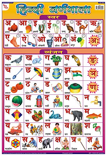 Buy TEACHINGNEST Hindi Varnamala Chart | Laminated 33x48 cm (13x19 inch ...