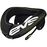 EVS R3 Race Collar, Neck Support Motocross/Off-Road, Impact Foam | Race collar helps reduce neck/spine strain with ergonomic comfort, adjustable fit, durable build, body armor compatibility