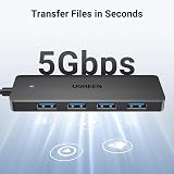 UGREEN USB Hub 3.0 4 Port Ultra Slim 5Gbps Splitter Extender Laptop PC Xbox PS5 view 3