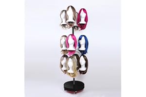 Lhysn Wig holder for Multiple Wigs for 12-Mannequin Head, Wig Styling Stand Display Holder Organizer Metal Wig Rack On Wheels Tree Shelf - Balck - Patent Protected