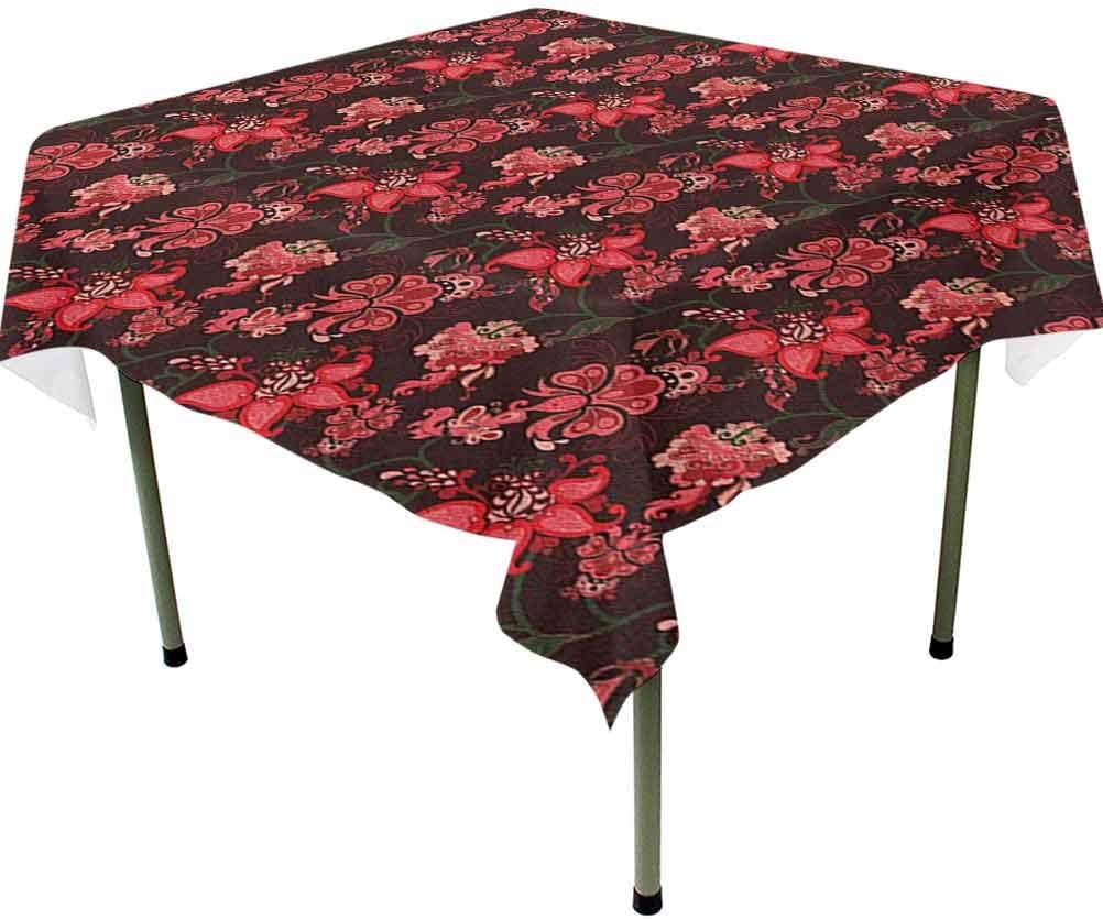 Square Tablecloth 63 x 63 Inch Camping Tablecloth Paisley with