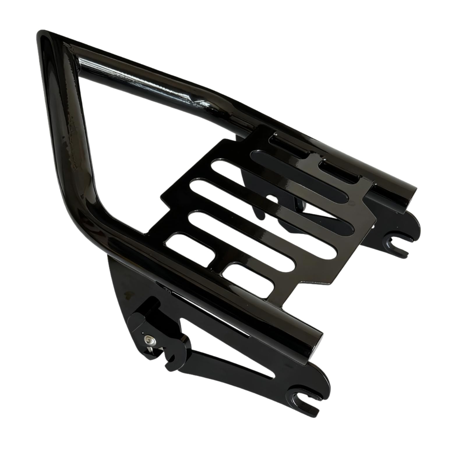 Photo 1 of Detachable Rear Luggage Rack for Harley Softail 2018–2025 Two-Up Seat Fits Standard Deluxe Heritage Fat Boy, Heavy Duty Steel