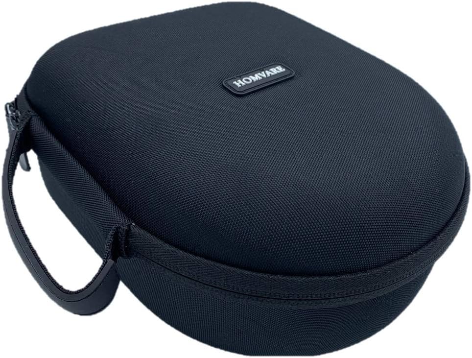 Homvare Hard Headphone Case Travel Bag with Handle and Wire Storage, Compatible with Sony, Behringer, Audio-Technica, JBL, Xo Vision, Bose, Sennheiser, Beats - Large, Black: Home Audio & Theater