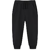 AMIYAN Toddler Sweatpants Boys Cotton Pants with Pocket and Decorative Drawstring Joggers Pants for Kids 2-7Y