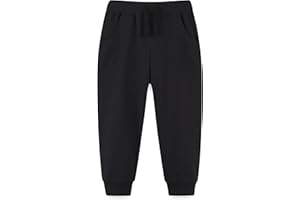AMIYAN Toddler Sweatpants Boys Cotton Pants with Pocket and Decorative Drawstring Joggers Pants for Kids 2-7Y
