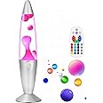 Color Changing LED Smart Magma Liquid Motion Lamp Light with Remote Home Decor Table Lamp for Living Room Bedroom, Office, Birthday Holiday Gifts for Kids Adults Women Men (Siliver)