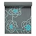 Gaiam Yoga Mat Premium Print Extra Thick Non Slip Exercise & Fitness Mat for All Types of Yoga, Pilates & Floor Workouts, Icy Blossom, 6mm