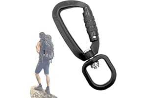 Quick Release Carabiner,4KN Locking Clip Carabiner - Backpacking Buckle,for Climbing Camping Hiking Backpacking Hammock Gym F