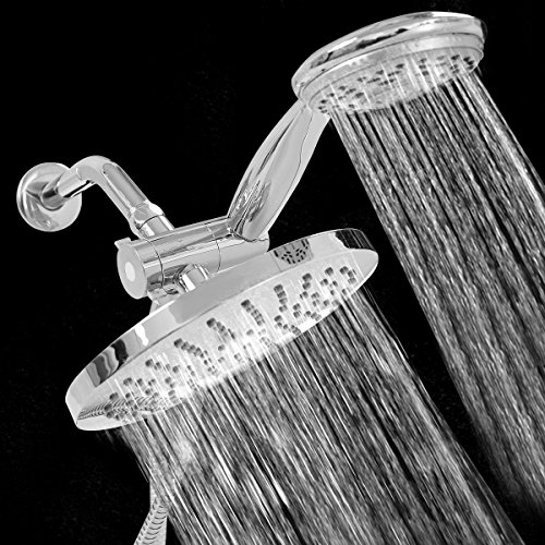 NEW 3 Way Shower Combo Setting Luxury Handheld Head Ultra Rainfall New Dual Chrome