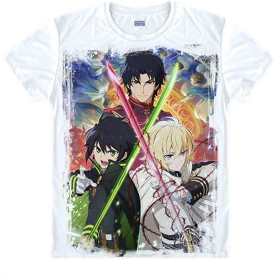 Owari No Seraph Ih-13-B Men's Comfortable Cotton Short Sleeve Tshirt