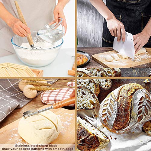 Danish Dough Whisk Large/Bread Lame Set (10 Replacement Blades