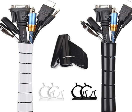 Amazon ケーブルコードまとめる 配線 隠し 配線の結束用 制御ケーブル用アクセサリ ケーブルカバー整理収納 バンドチューブ スパイラルスリーブ 犬と猫によるコード噛み切り対策用 配線アクセサリを整理する Fanoshon 内径22mm 長さ1 5m 繰り返し利用可能 調節