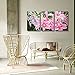 ARTSPIRIT JoyArt - Flower Painting Pink Lily Canvas Prints Modern Painting on Canvas Framed Wall Art for Livingroom Decoration