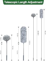 Fogray Extendable Feather Duster Telescopic Pole High Ceiling Blinds Cobwebs view 6