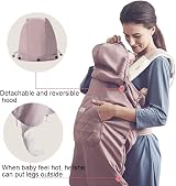 bebear Universal Baby Carrier Cover Winter Warm Stroller Hood Hoodie All view 4