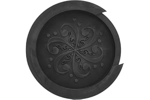 Guitar Soundhole Cover Guitar Acoustic Sound Hole Cover Soft Rubber Feedback Buster for Acoustic Guitar (Black)