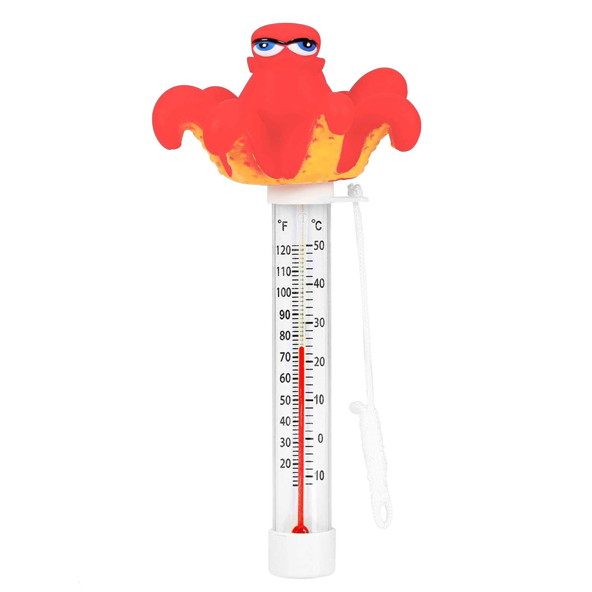 Photo 1 of XY-WQ Floating Pool Thermometer, Large Size Easy Read for Water Temperature with String - Swimming Pools, Spas, Hot Tubs, Ponds (Octopus)