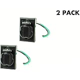 Solus PB-10 Black 120V Hardwire Outdoor Lamp Post Accessory Bundle