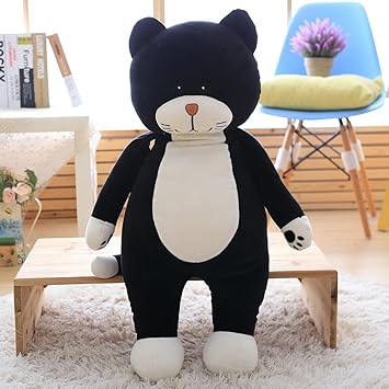 Vercart Petite Peluche Animale Chat Imitation Jouet Enfant Interactif Poupee Mignon Pour Bebe Doudou Garcon Fille Cadeau D Anniversaire Noir 80cm Amazon Fr Jeux Et Jouets